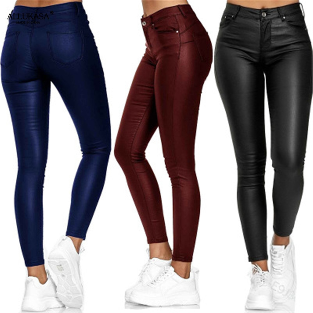 Dina – Pantalones de Cuero Flexibles