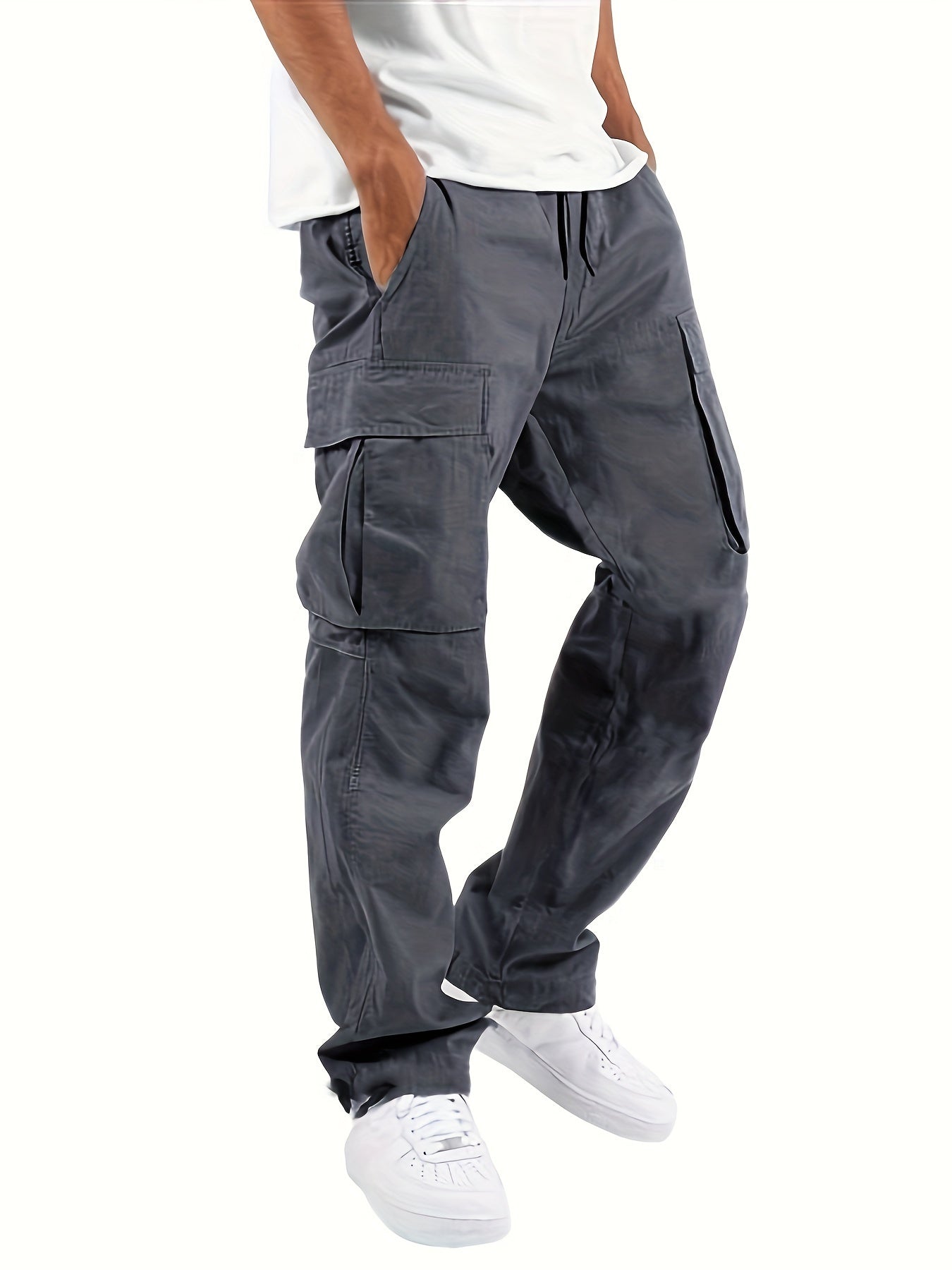 Magnus – Pantalones cargo anchos con bolsillos para hombres