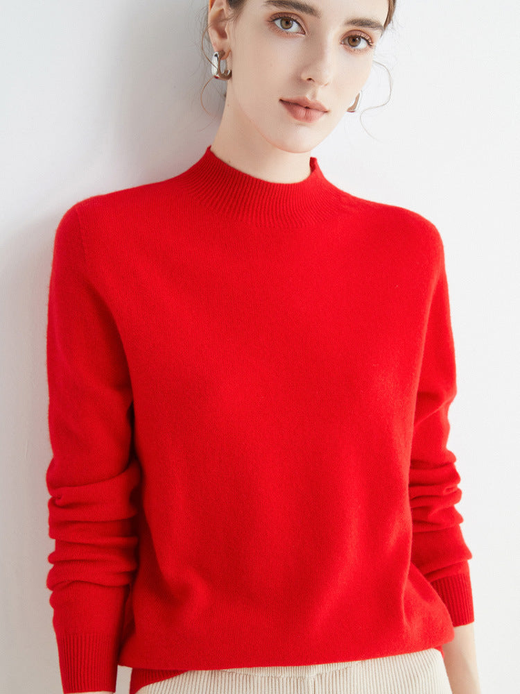 Rhoda - Suéter básico de cashmere para mujeres
