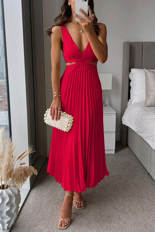 Noemi – Elegante Vestido de Noche Plisado para Mujeres
