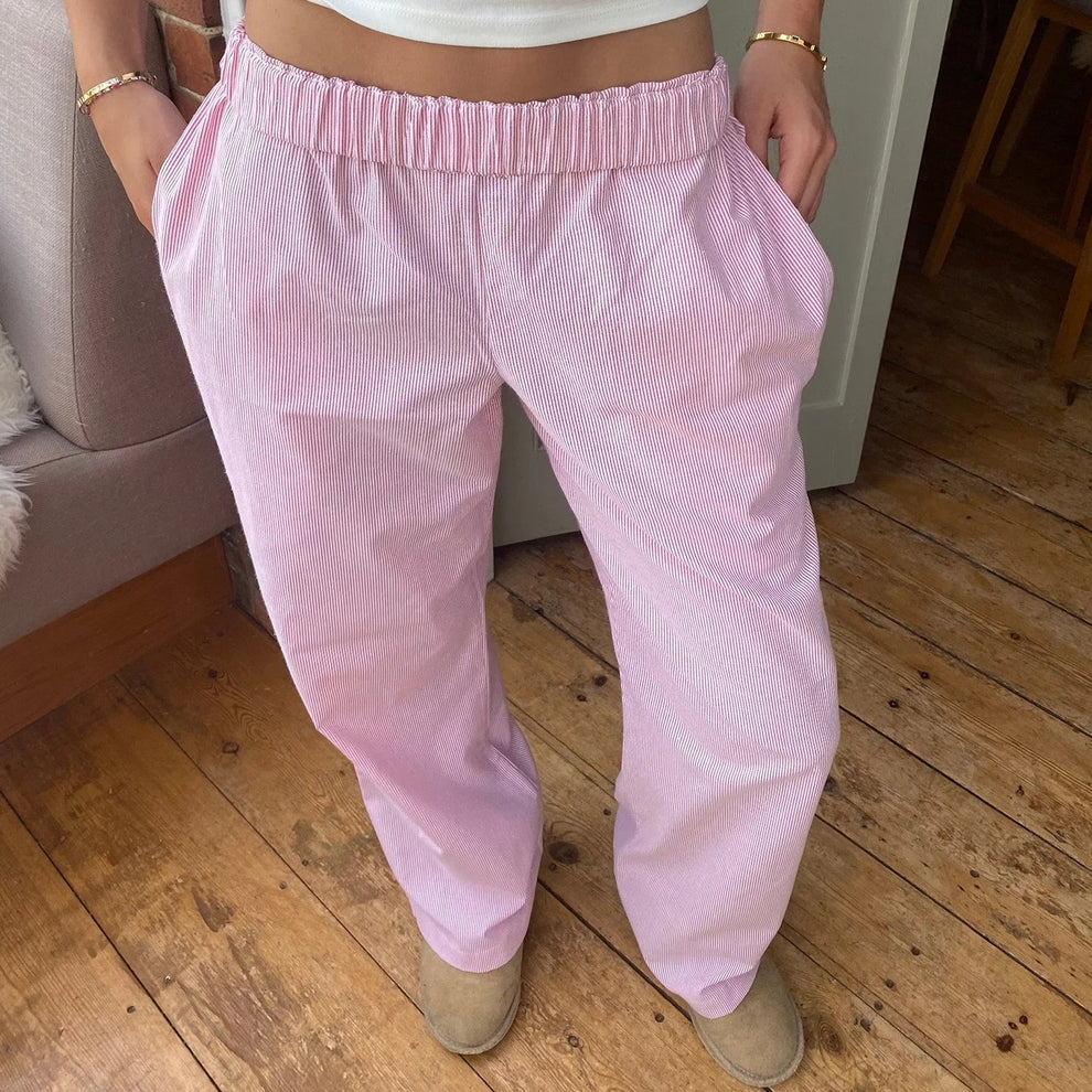 Elis – Pantalones Mujer Pierna Ancha a Cintura Alta