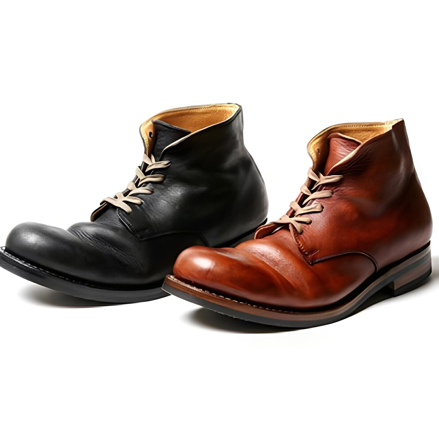 Roscoe - Botas clásicas de caña redonda para hombres