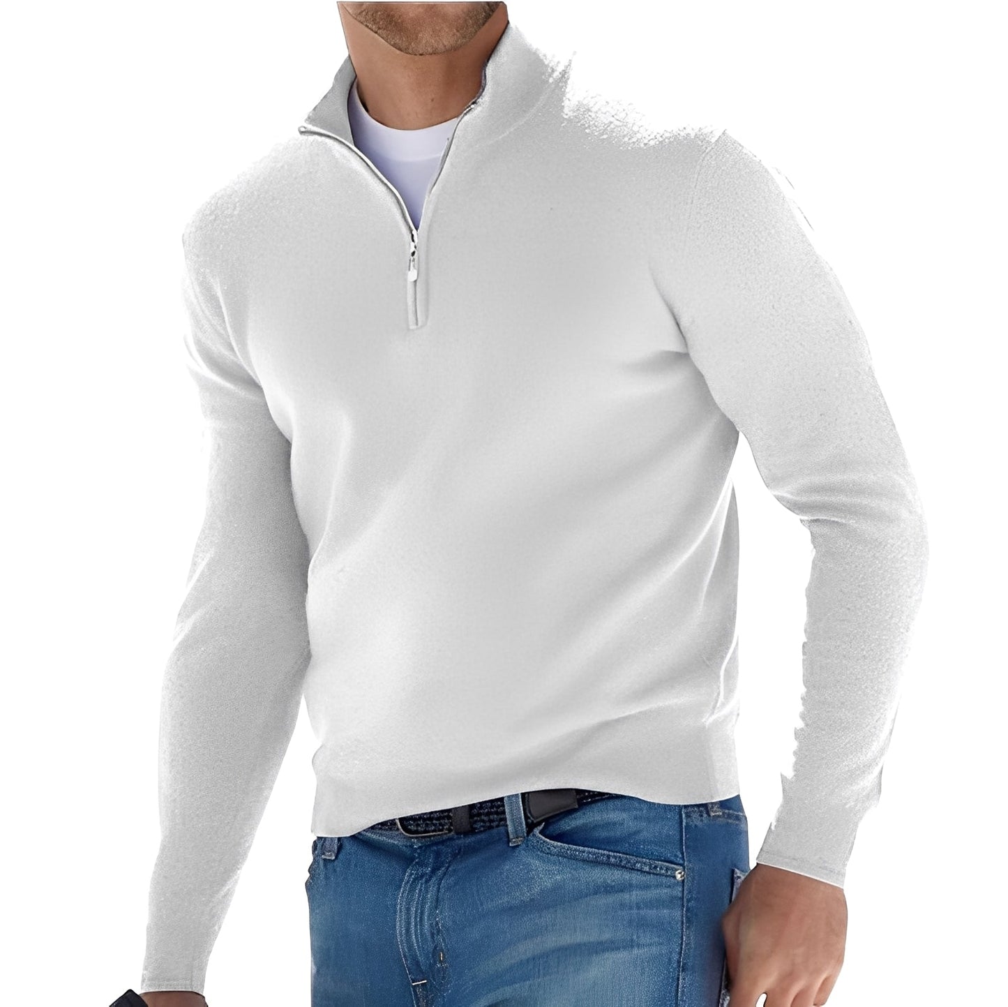 Rufus - Chaqueta informal con cremallera y cuello elevado para hombres