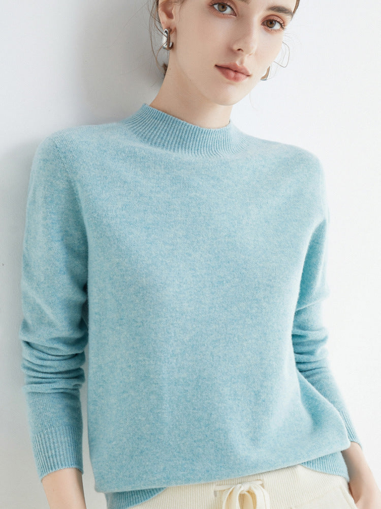 Rhoda - Suéter básico de cashmere para mujeres