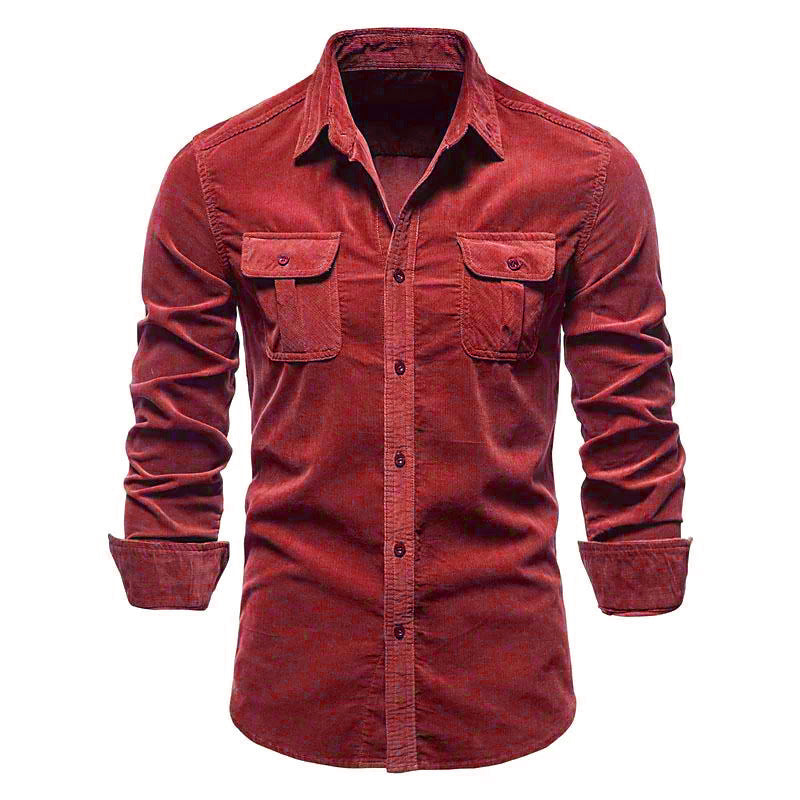 Rowen - Camisa sencilla con bolsillos para hombres