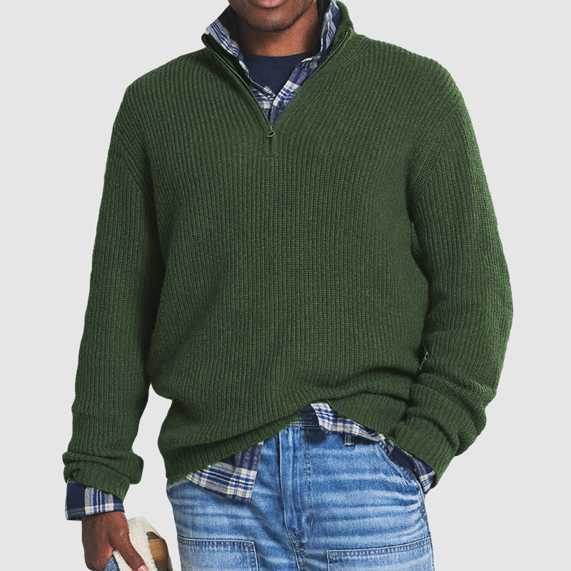 Constantine – Suéter de hombre de cashmere con cremallera