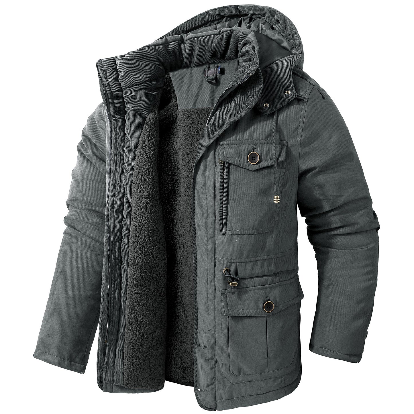 Daren - Chaqueta Caliente con Capucha para Hombres