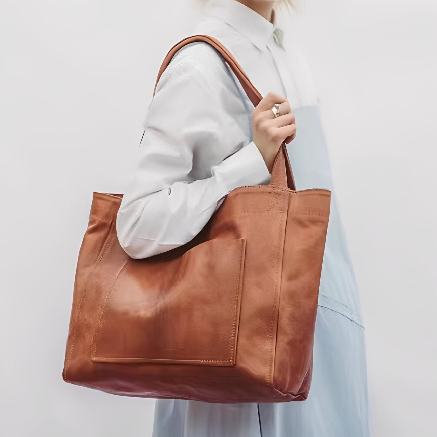 Romayne - Bolsa Clásica de Cuero para Mujeres