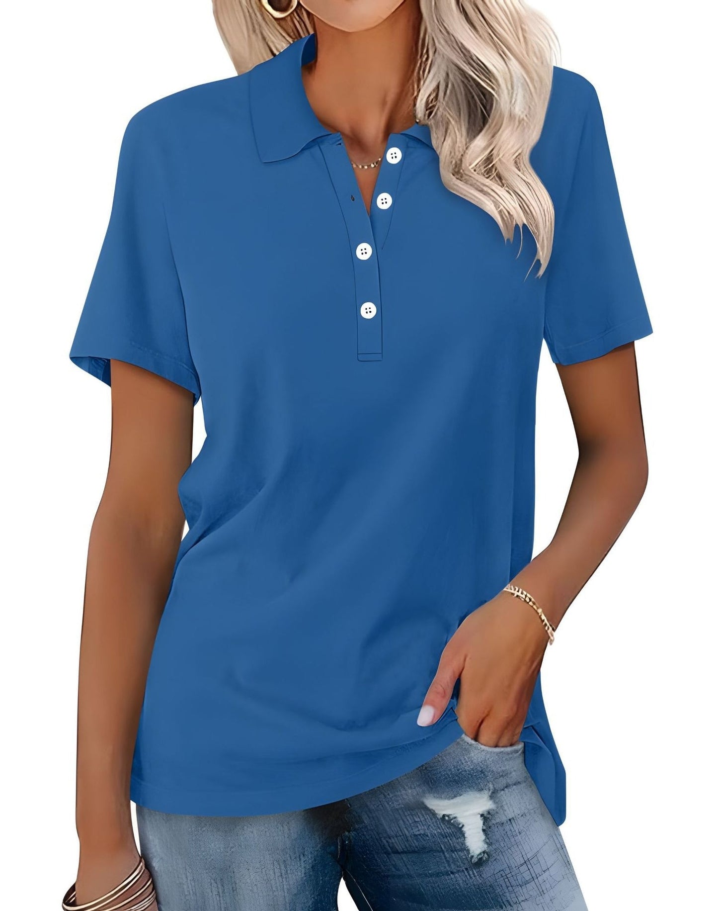 Stella - Polo casual ajustado para mujer