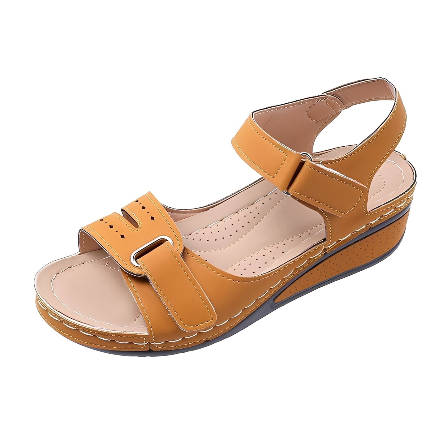 Marissa - Sandalias de plataforma cómodas con tiras para mujer