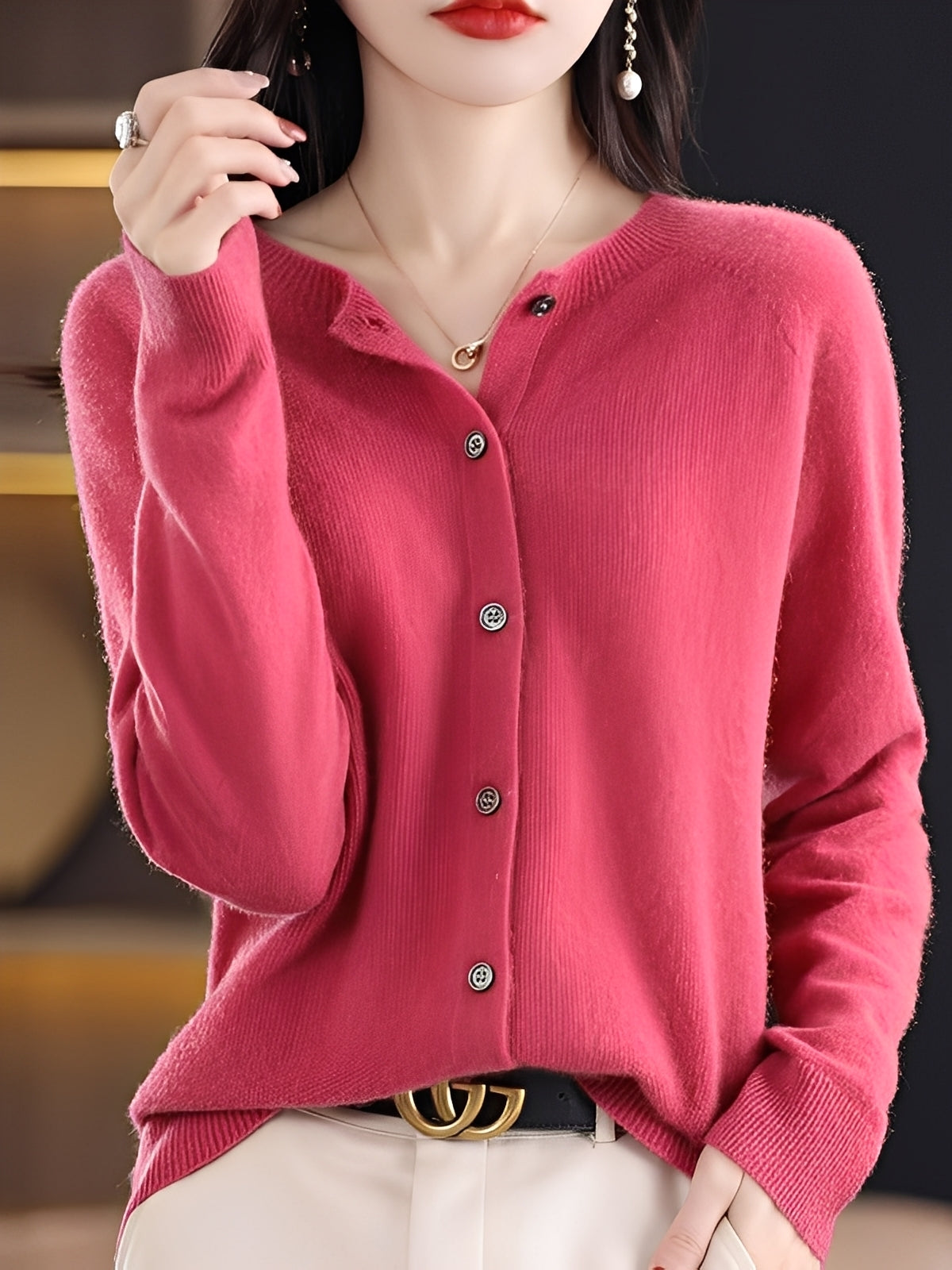 Arabella - Suéter de lana holgado y casual para mujer