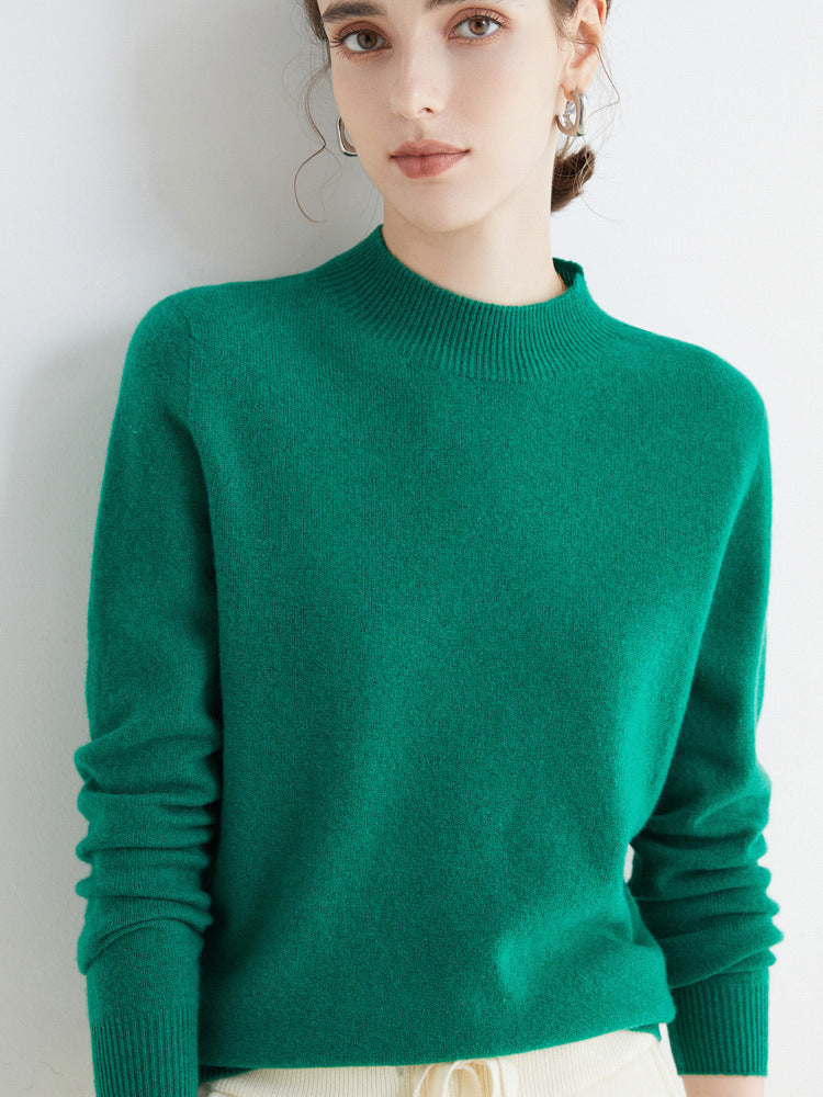 Rhoda - Suéter básico de cashmere para mujeres