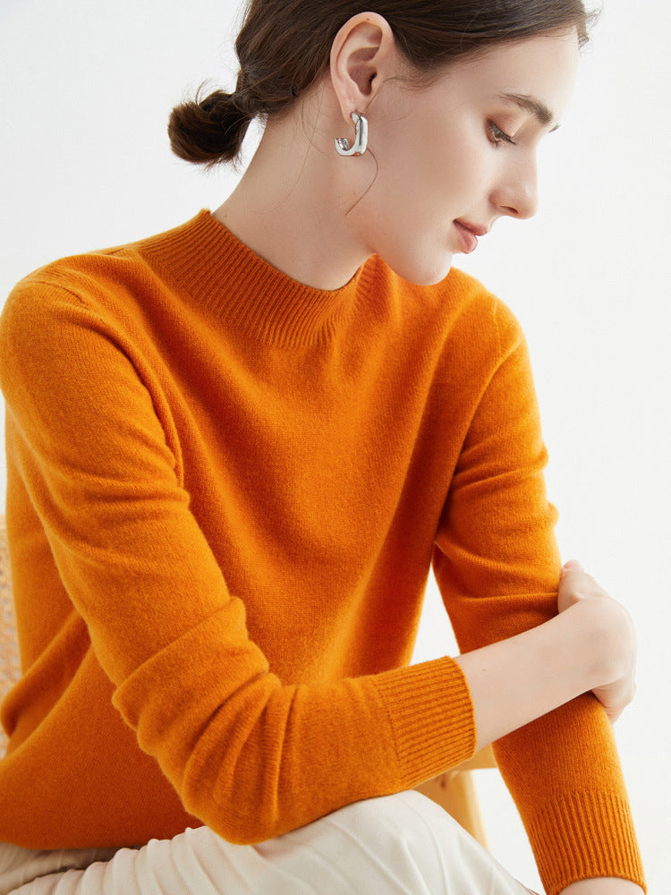 Rhoda - Suéter básico de cashmere para mujeres