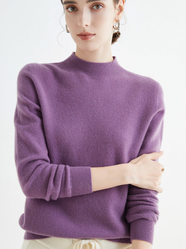 Rhoda - Suéter básico de cashmere para mujeres
