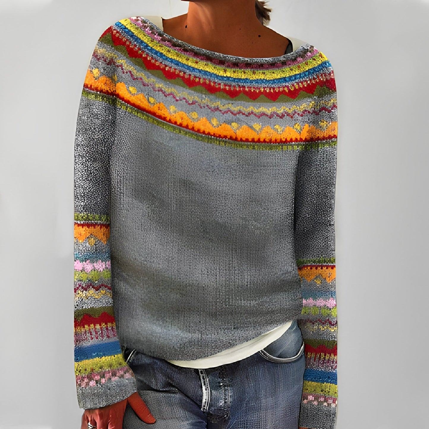 Christiana - Suéter Clásico con Diseño para Mujer