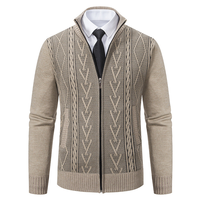 Stafford - Moderna sweater con cremallera para hombres