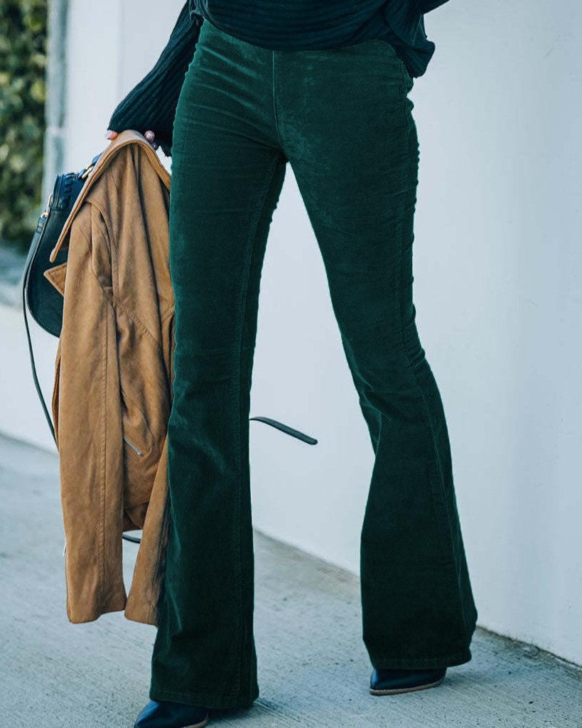 Susanne - Pantalón Ancho y Cómodo de Pana para Mujeres