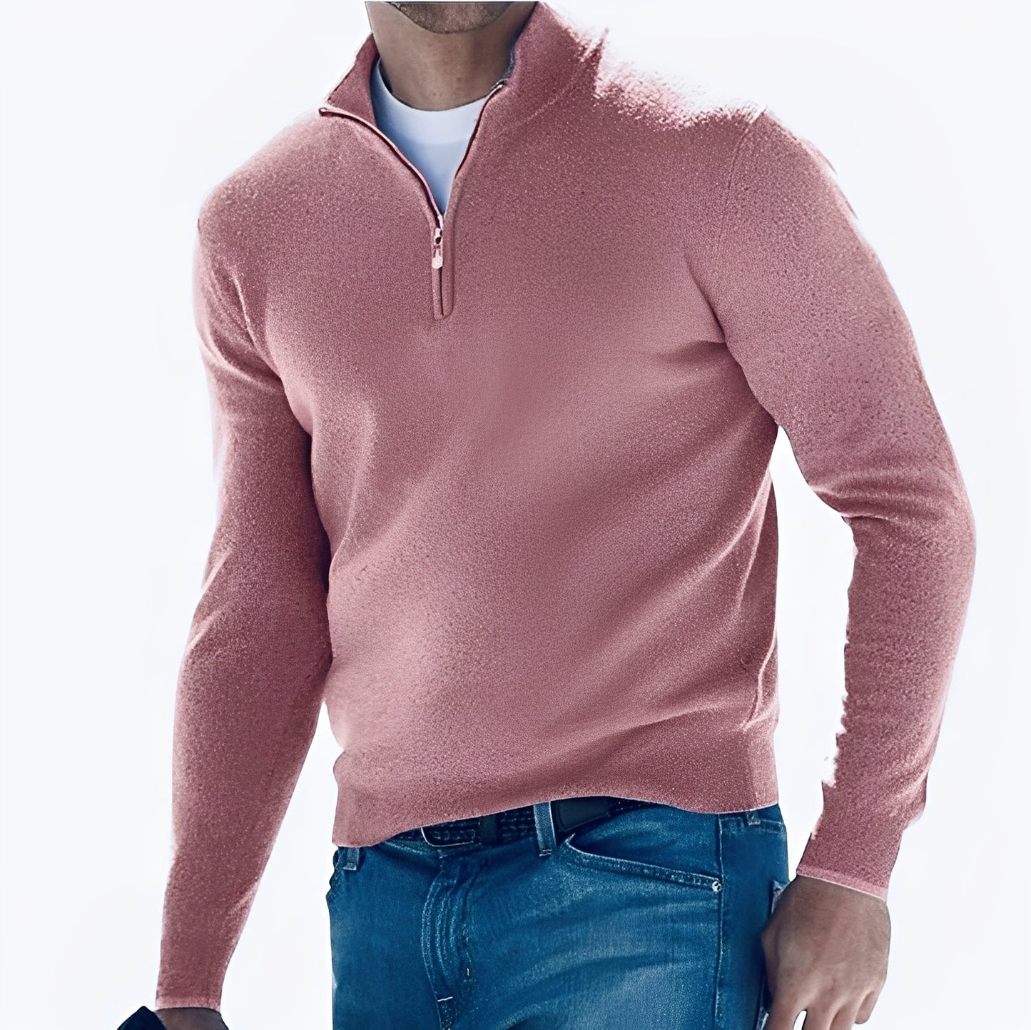 Rufus - Chaqueta informal con cremallera y cuello elevado para hombres