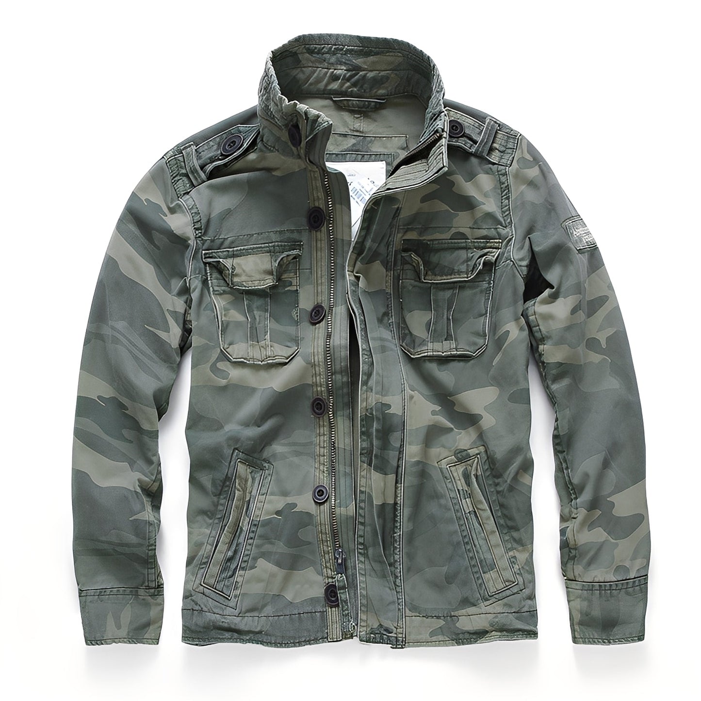 Trenton - Chaqueta de mezclilla clásica con bolsillos para hombres