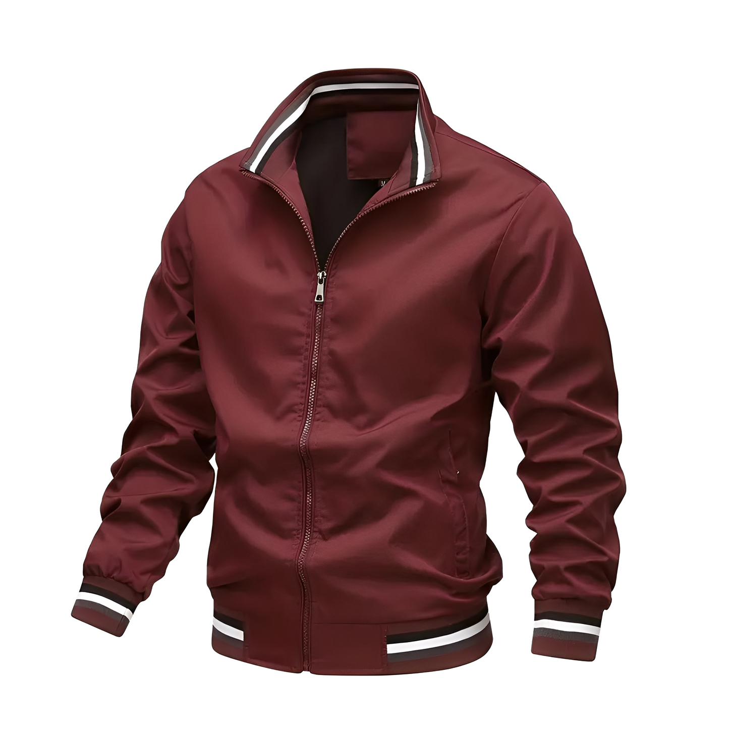 Jeremy - Chaqueta bomber casual con líneas para hombres