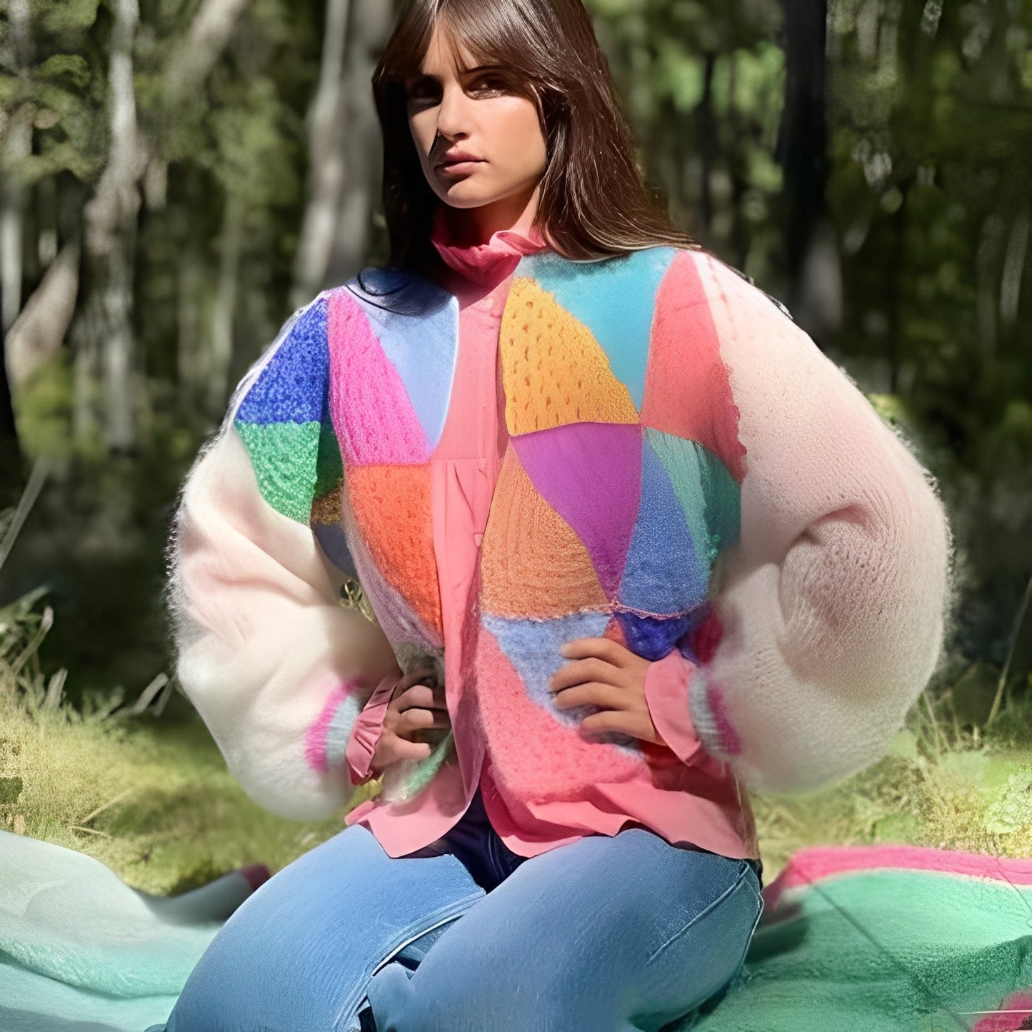 Luna - Suéter cálido con colores contrastantes para mujeres