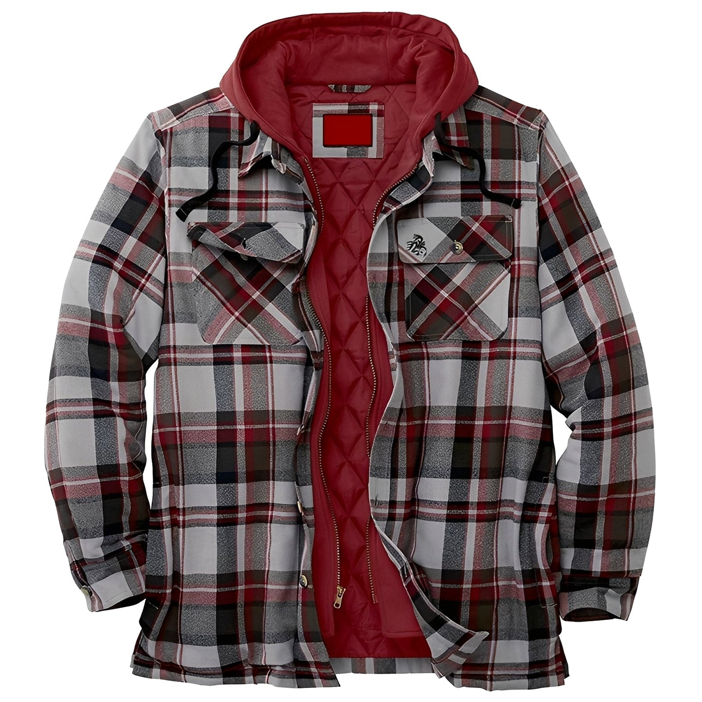 Denzil - Chaqueta informal de cuadros de franela para hombres