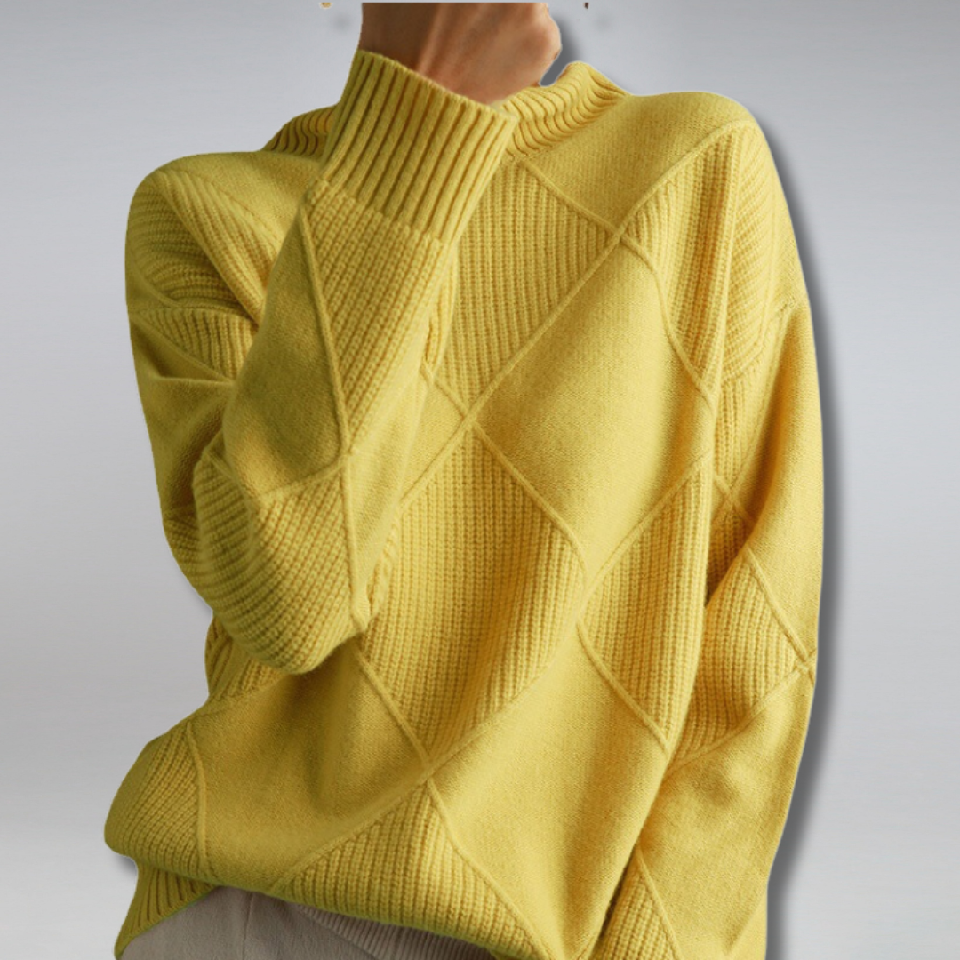 Camille – Suéter de cuello alto de cachemira para mujeres
