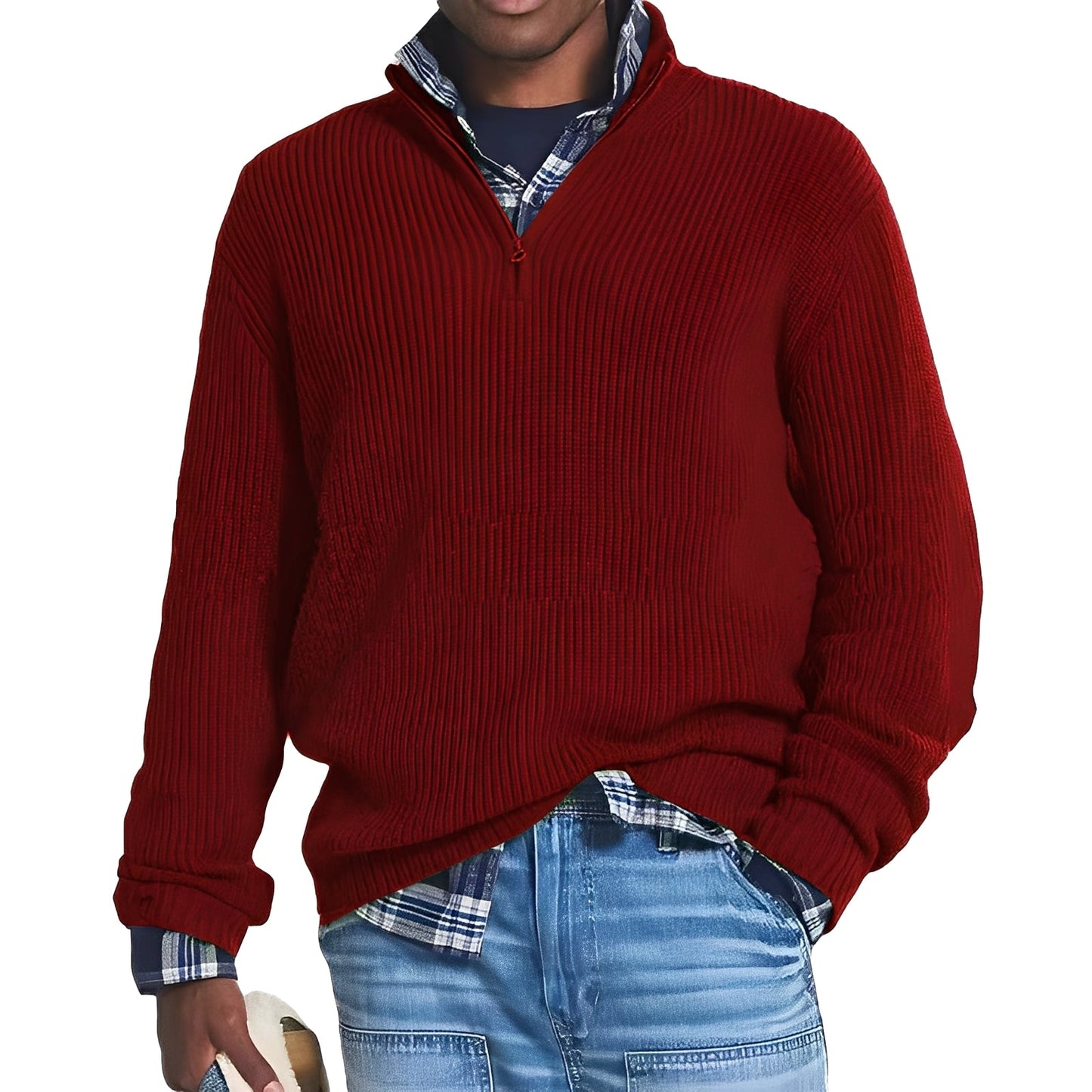 Nickolas - Suéter básico y cómodo para hombre