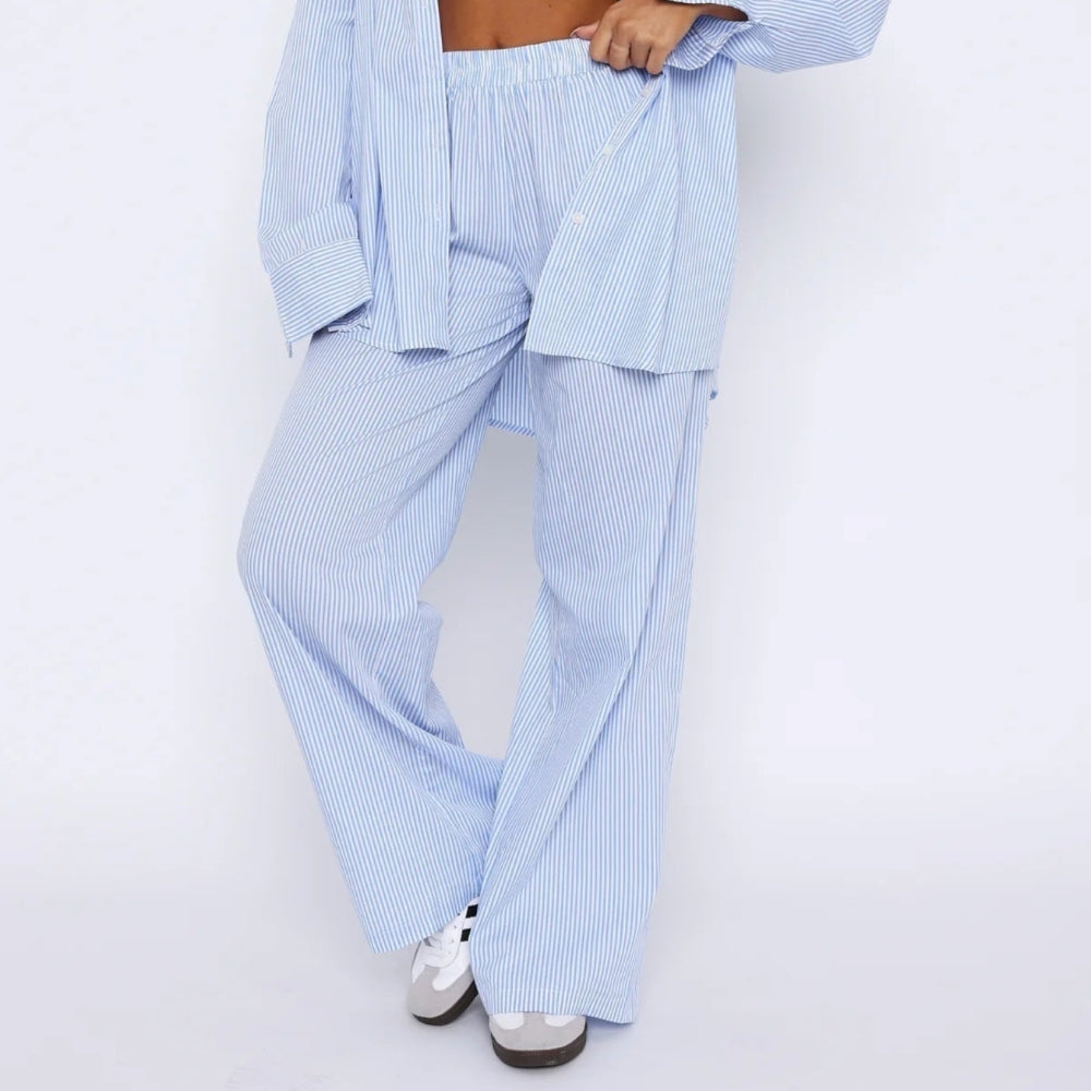 Elis – Pantalones Mujer Pierna Ancha a Cintura Alta