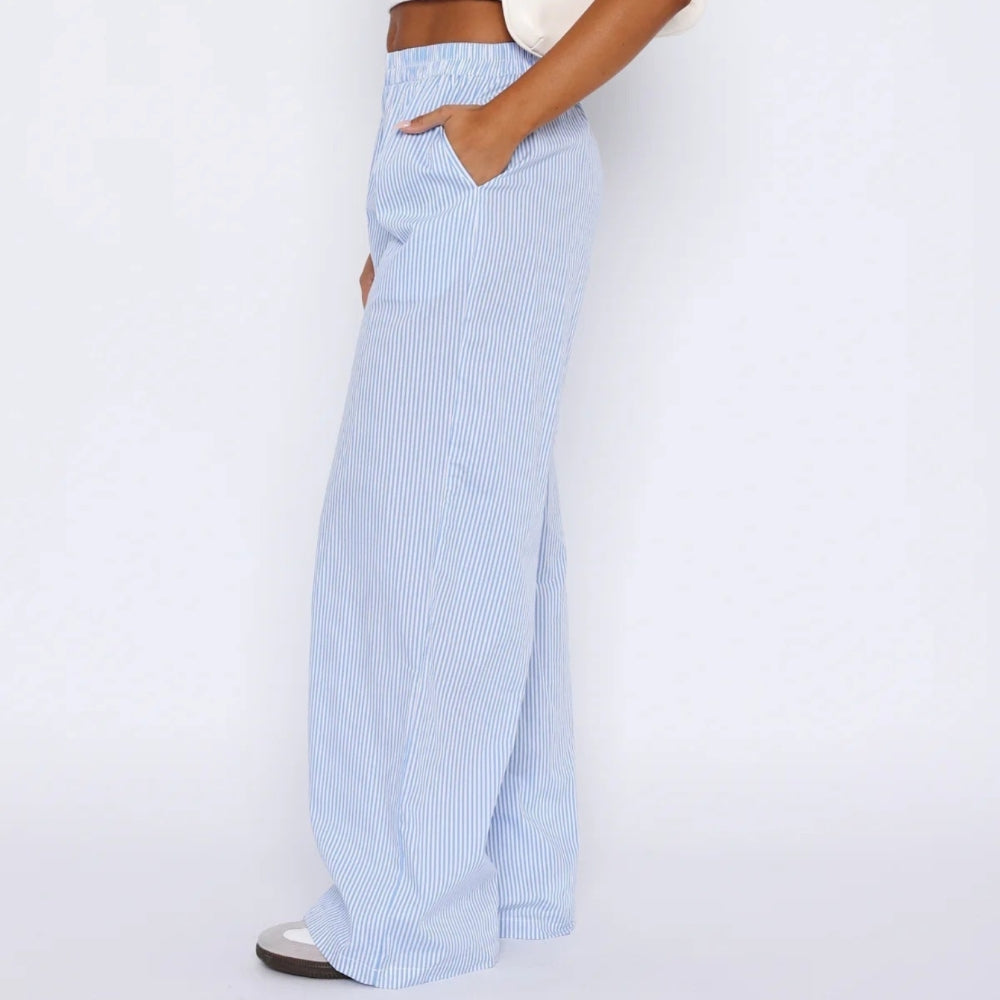 Elis – Pantalones Mujer Pierna Ancha a Cintura Alta
