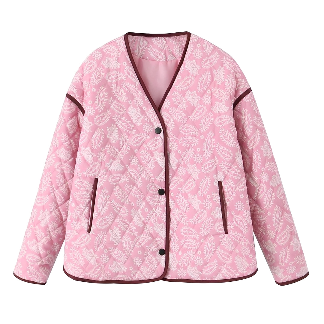 Katelyn - Chaqueta Acolchada de Patchwork Casual para Mujeres