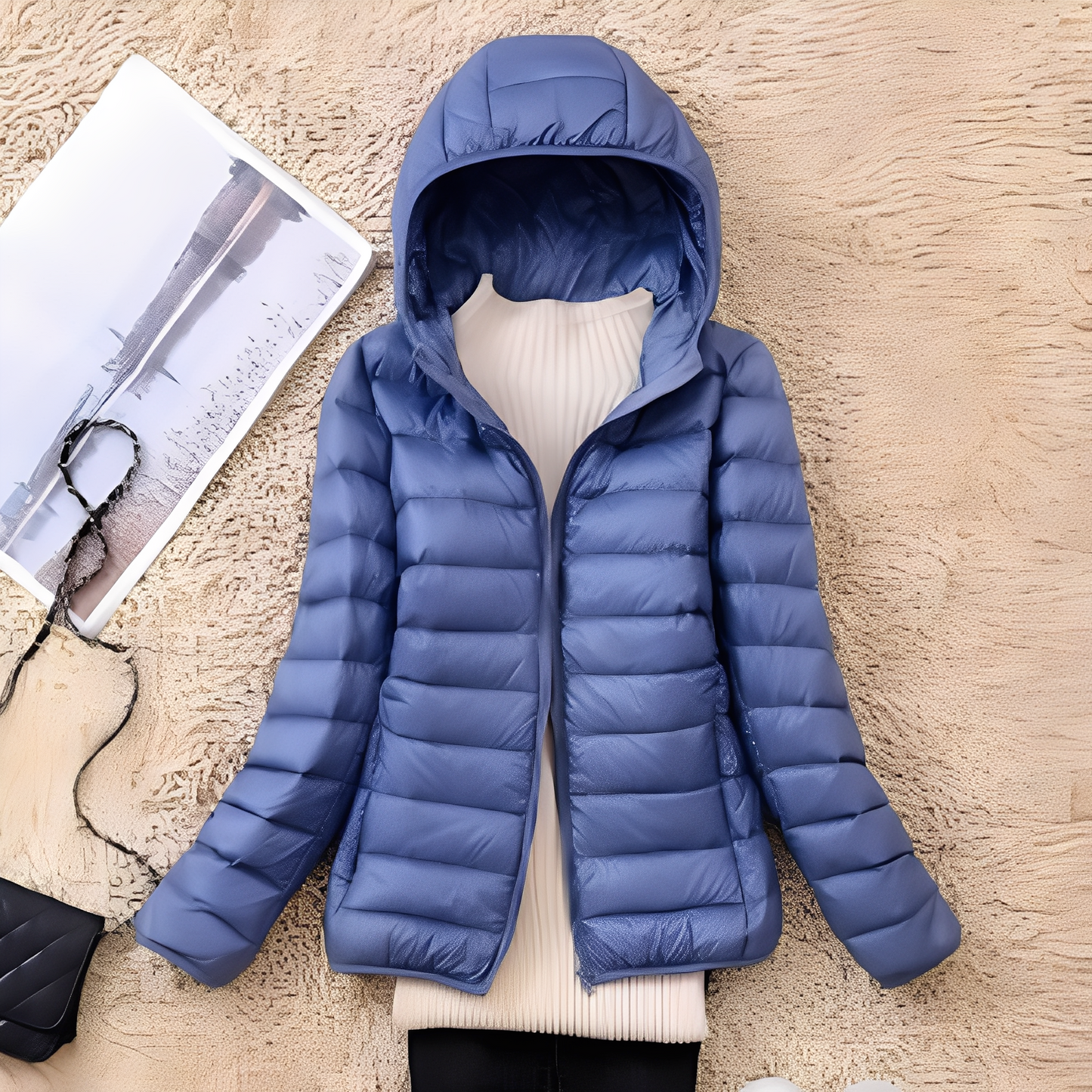 Lyndsay - Chaqueta de plumas ajustada y casual para mujer