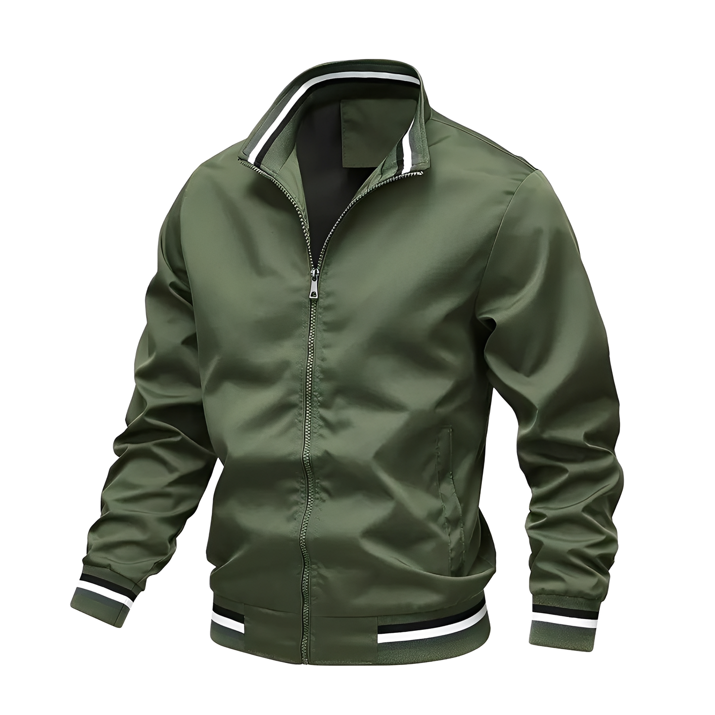 Jeremy - Chaqueta bomber casual con líneas para hombres