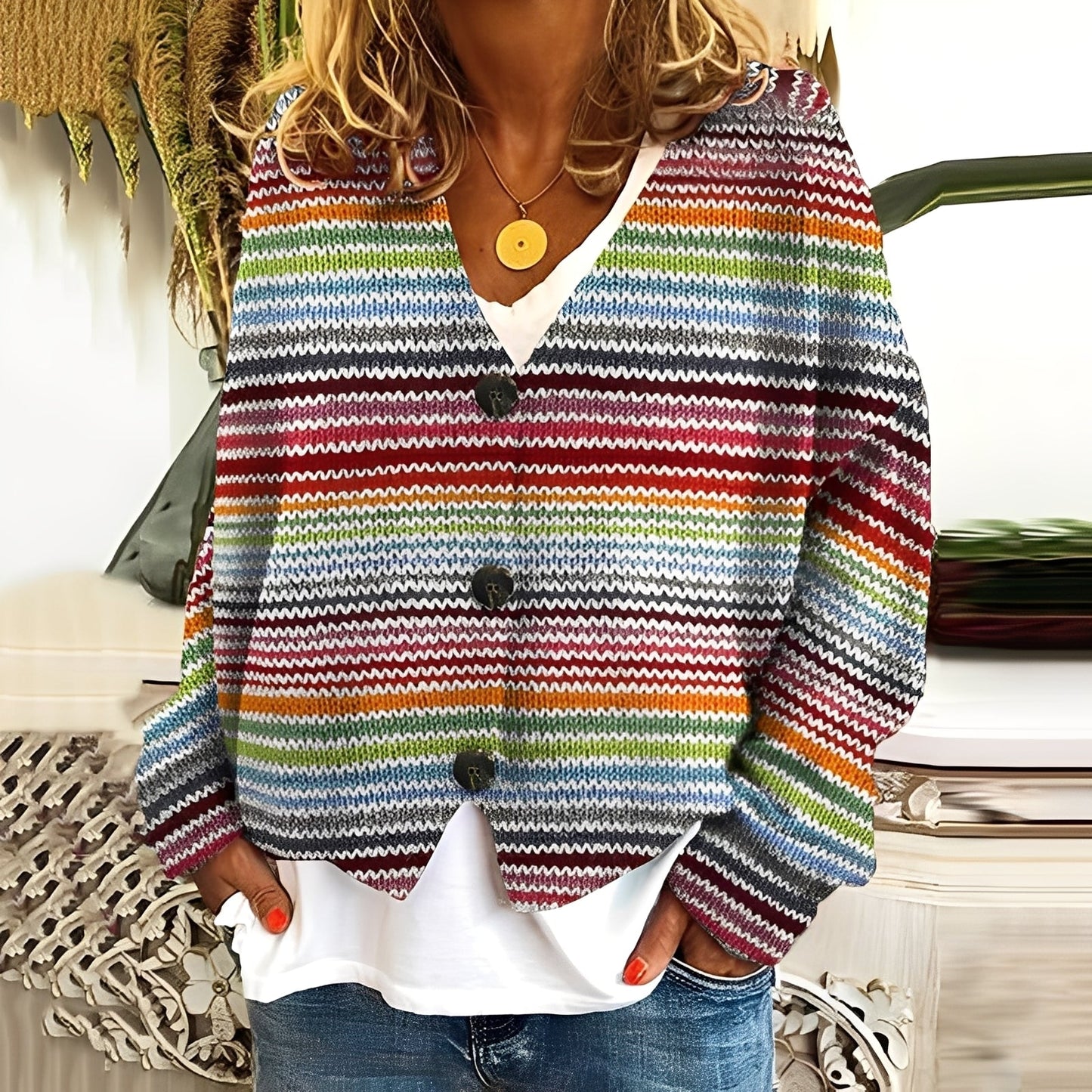 Nydia - Suéter suave y cómodo con diseño femenino