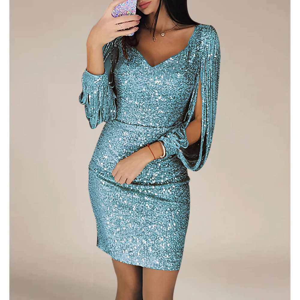 Anika – Vestido de Noche Brillante