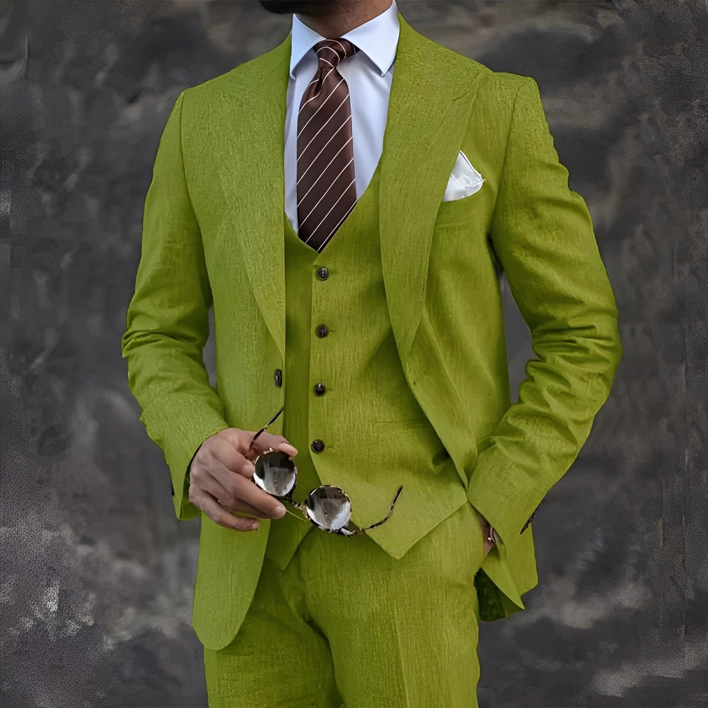 Elwyn - Traje para hombres de tres piezas, casual y formal