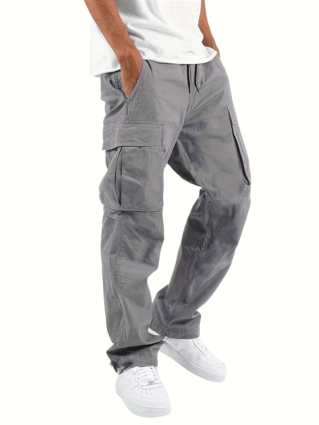 Magnus – Pantalones cargo anchos con bolsillos para hombres