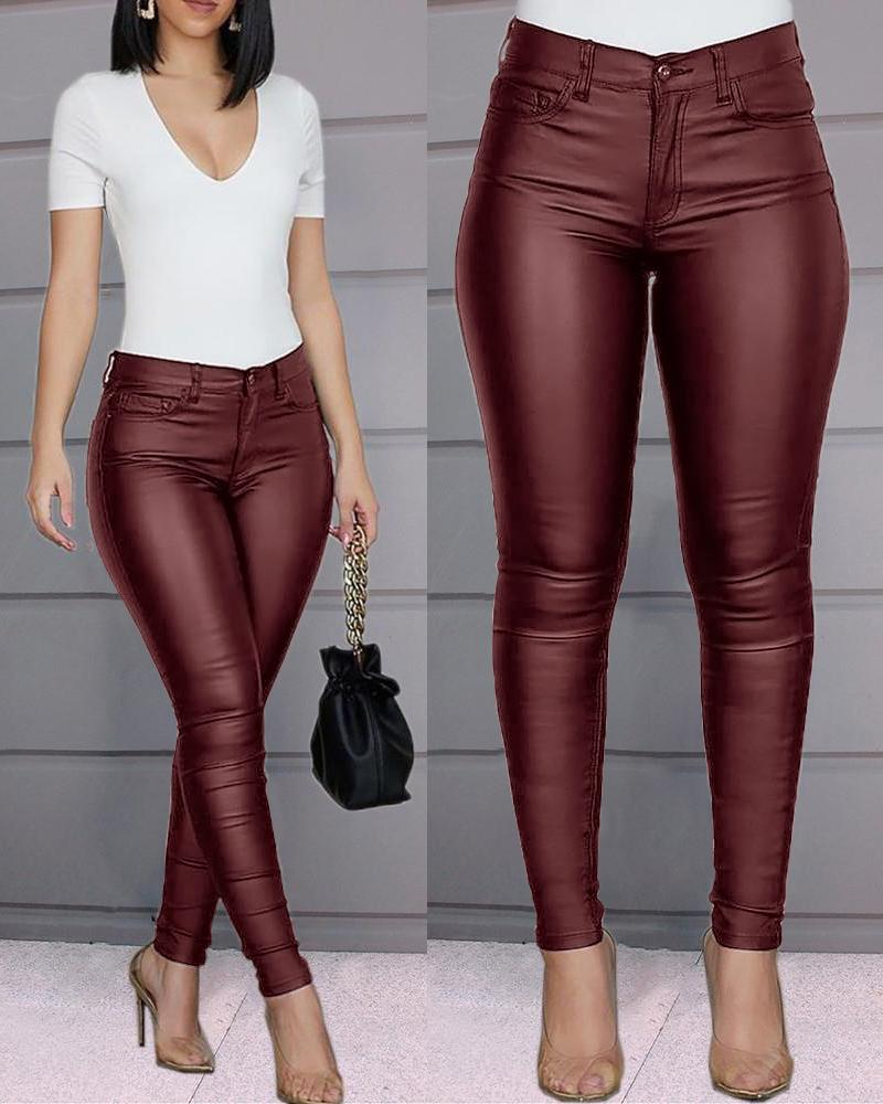 Dina – Pantalones de Cuero Flexibles