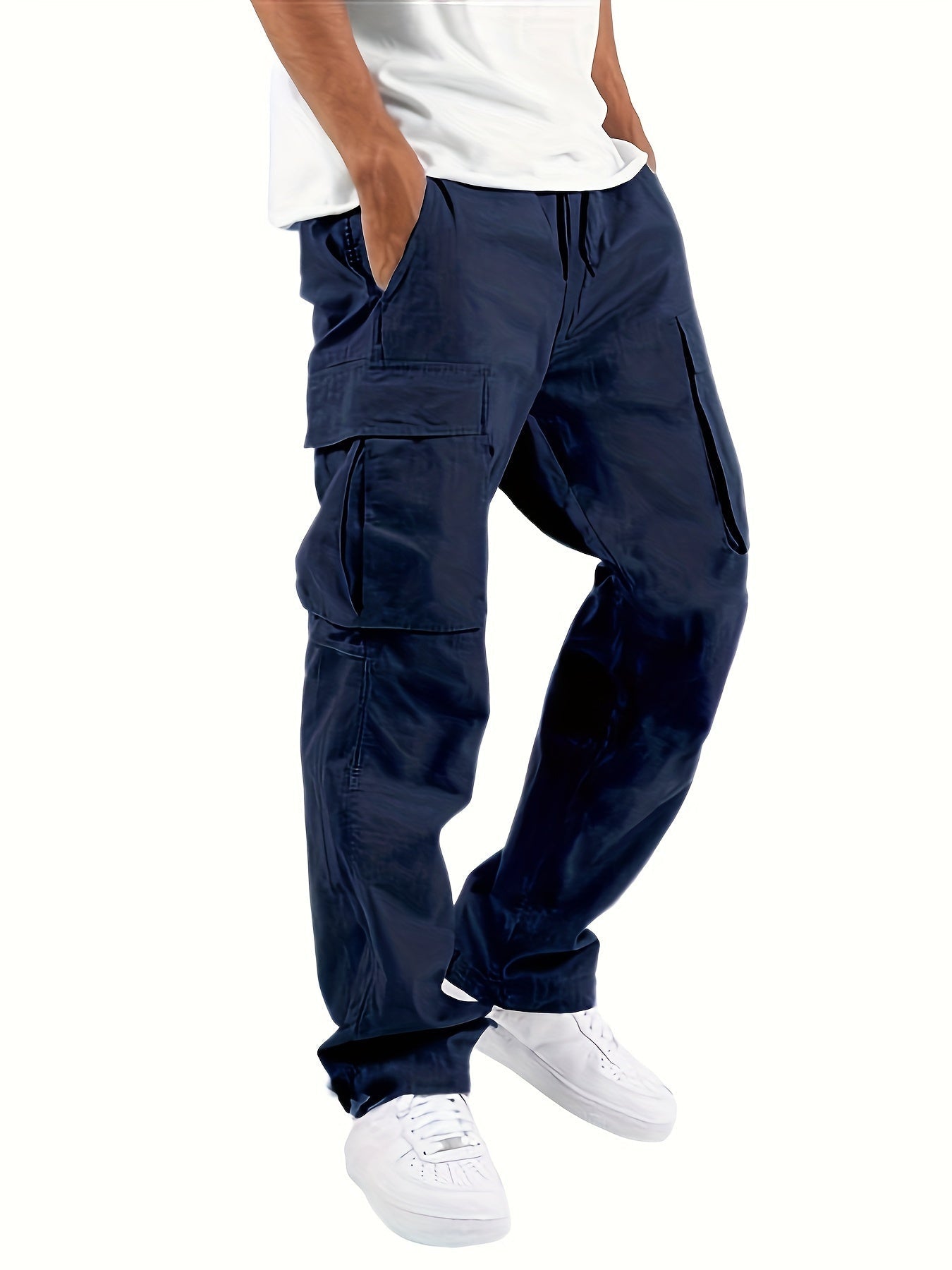 Magnus – Pantalones cargo anchos con bolsillos para hombres