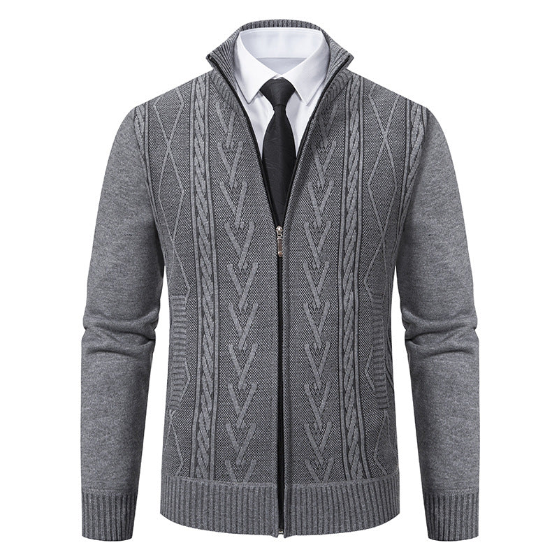 Stafford - Moderna sweater con cremallera para hombres