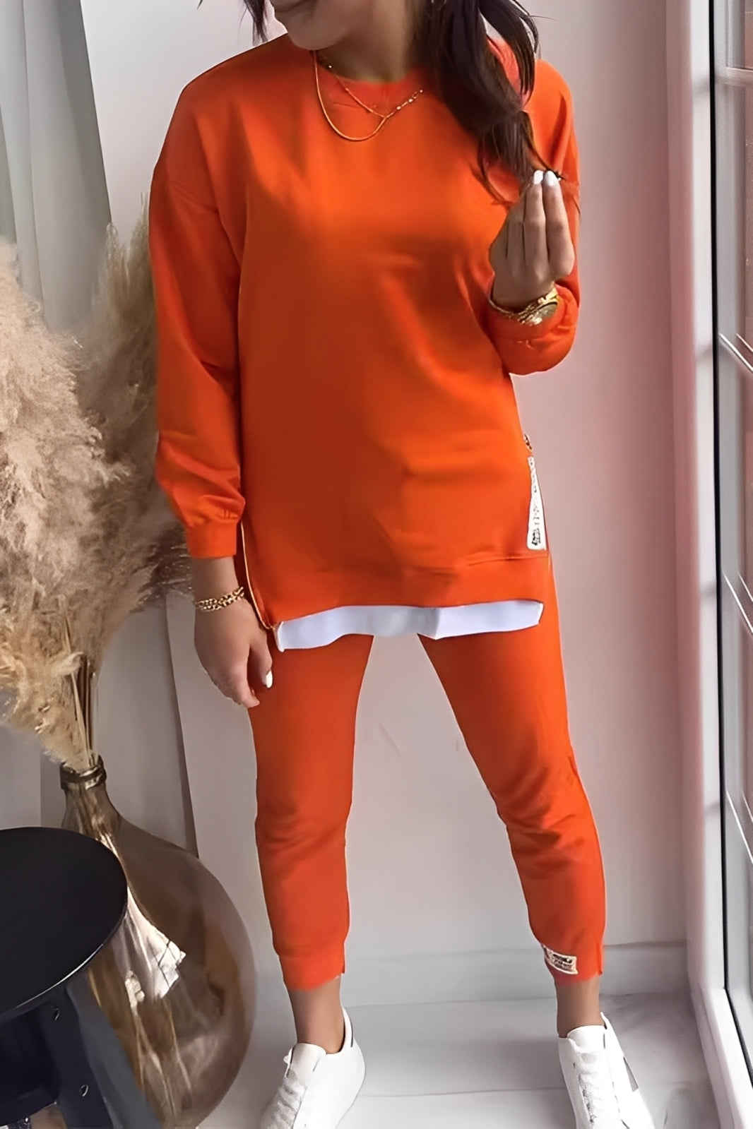 Kristine - Conjunto de sudadera y pantalones casuales para mujeres