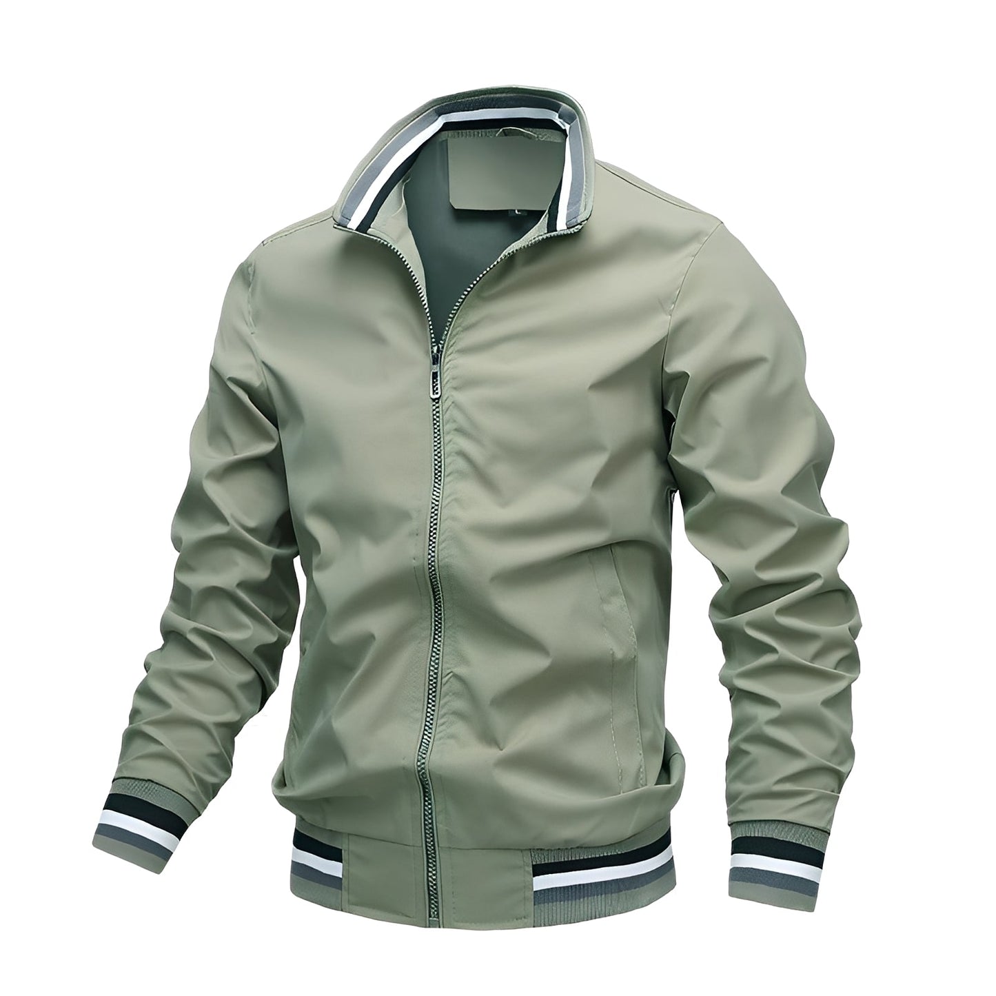 Jeremy - Chaqueta bomber casual con líneas para hombres