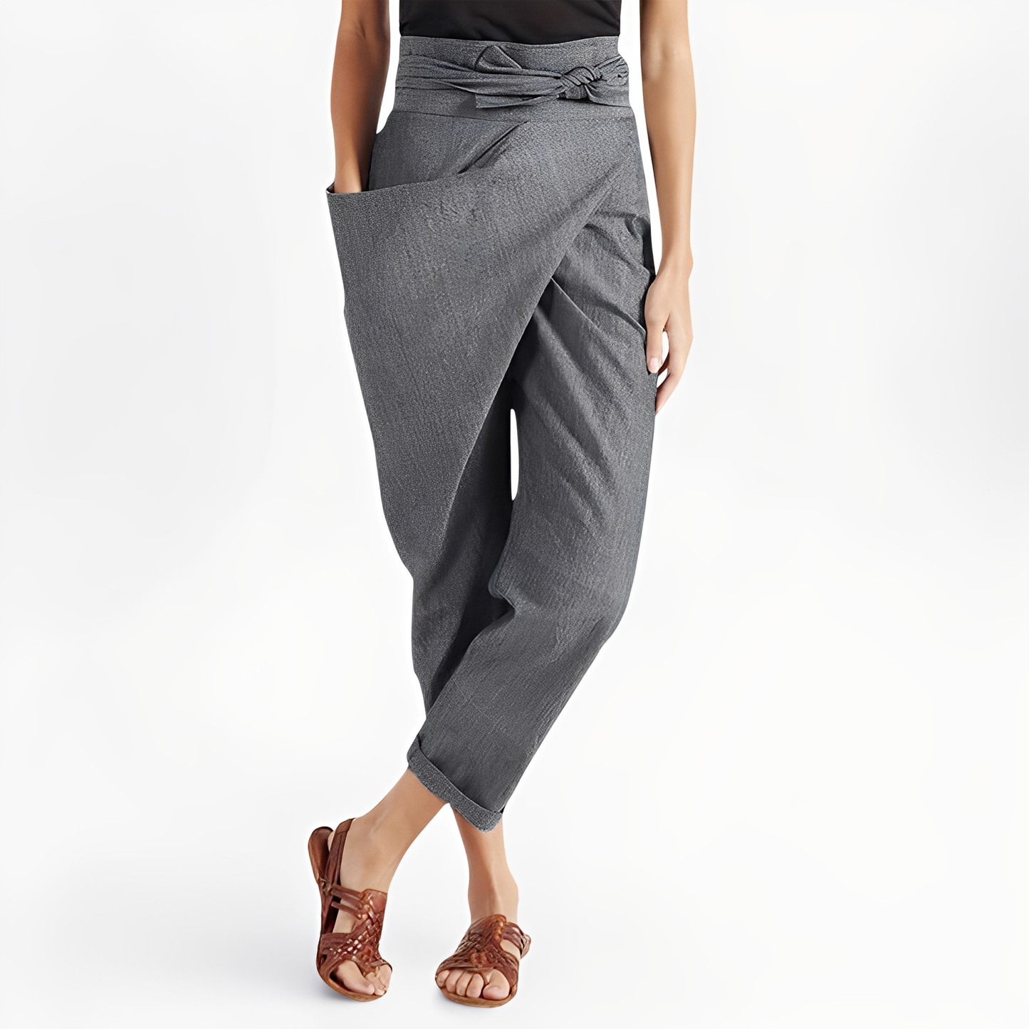 Courteney - Pantalones Harem Altos para Mujeres