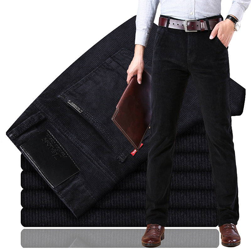 Douglas - Pantalones de pana flexibles para hombres con estilo clásico