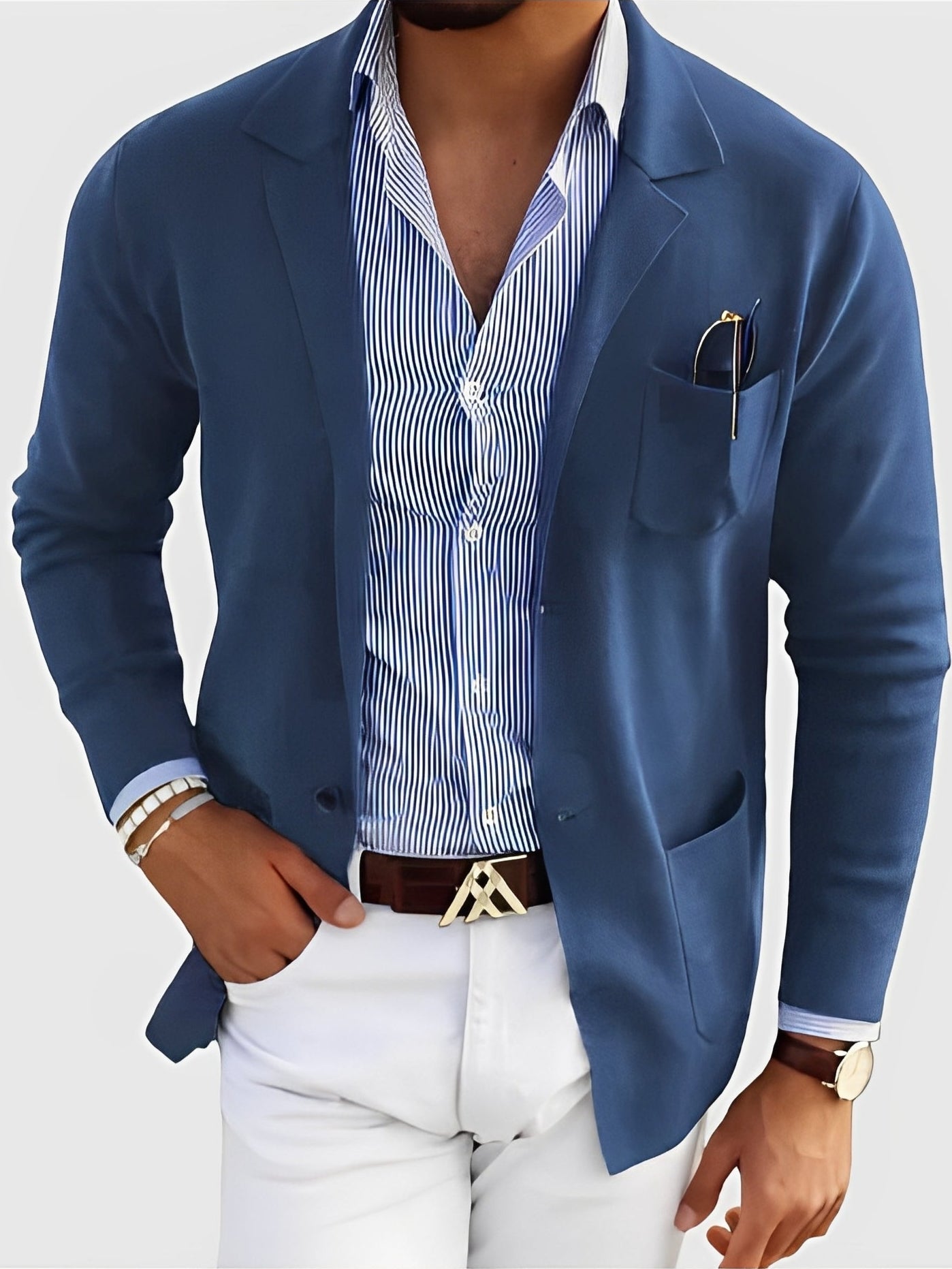 Jordan - Blazer Elegante con Bolsillos para Hombre