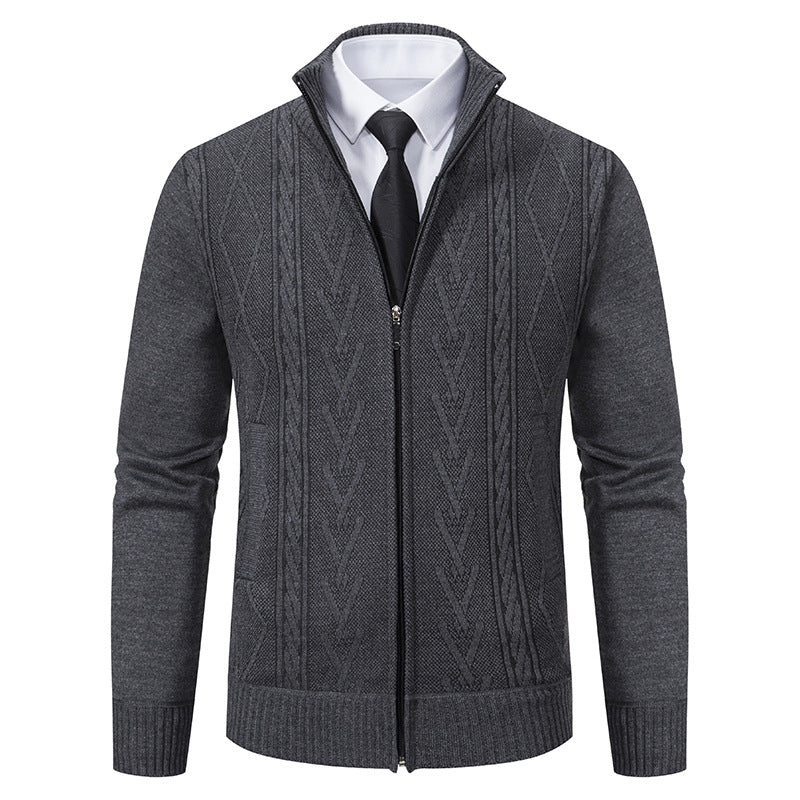 Stafford - Moderna sweater con cremallera para hombres