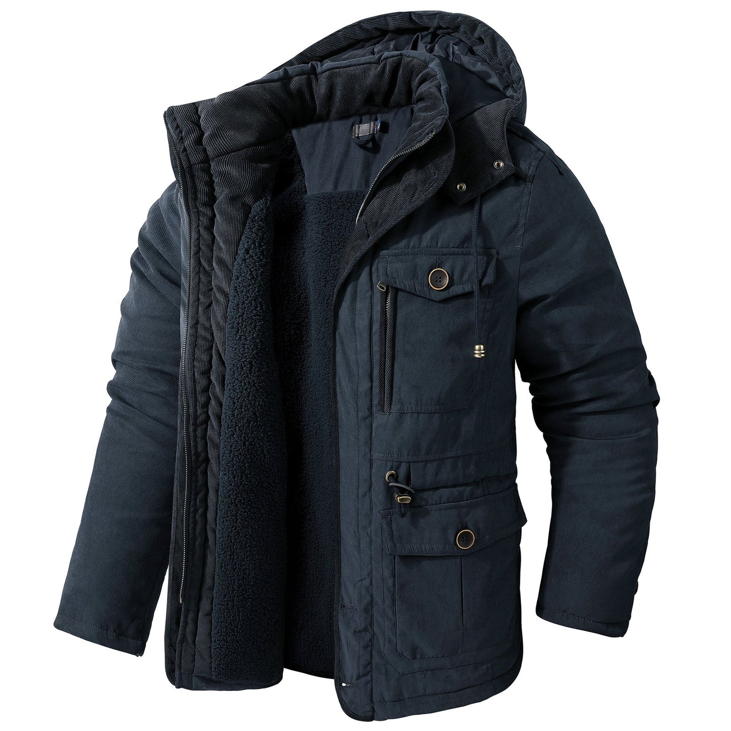 Daren - Chaqueta Caliente con Capucha para Hombres