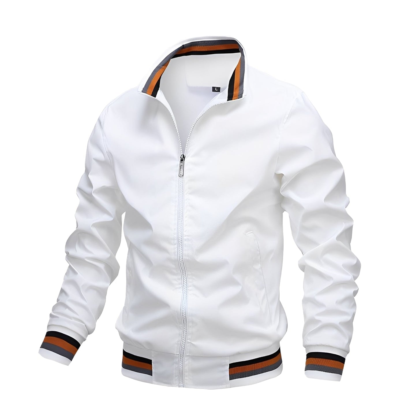 Jeremy - Chaqueta bomber casual con líneas para hombres