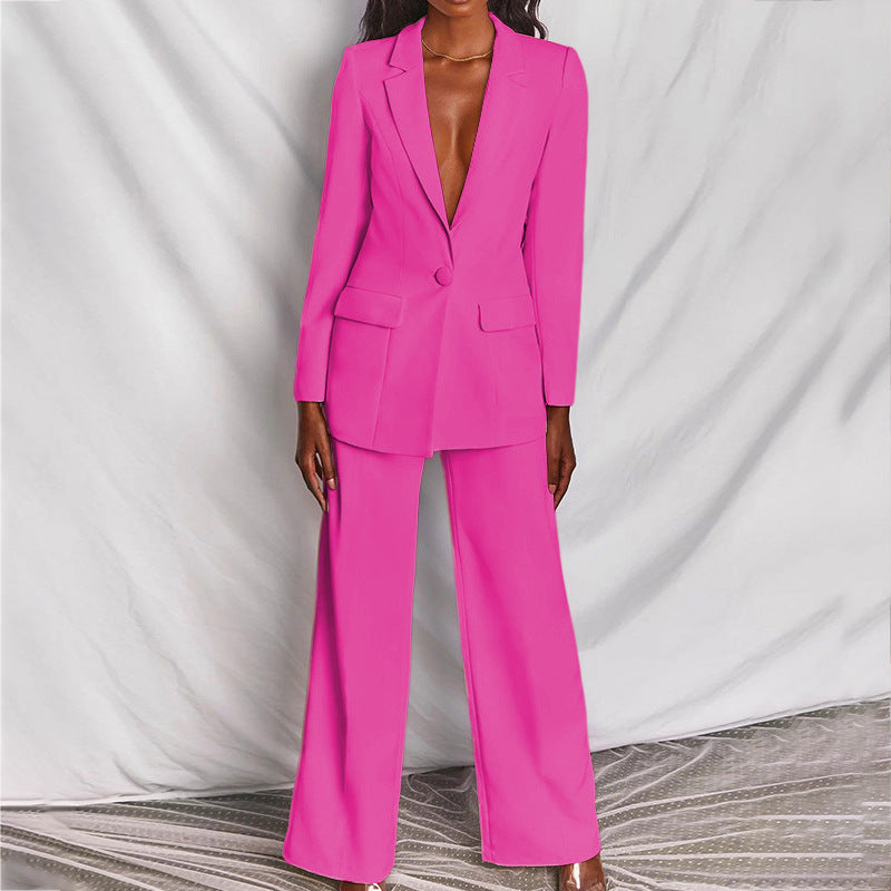 Celeste – Elegante Blazer y Conjunto de Pantalones