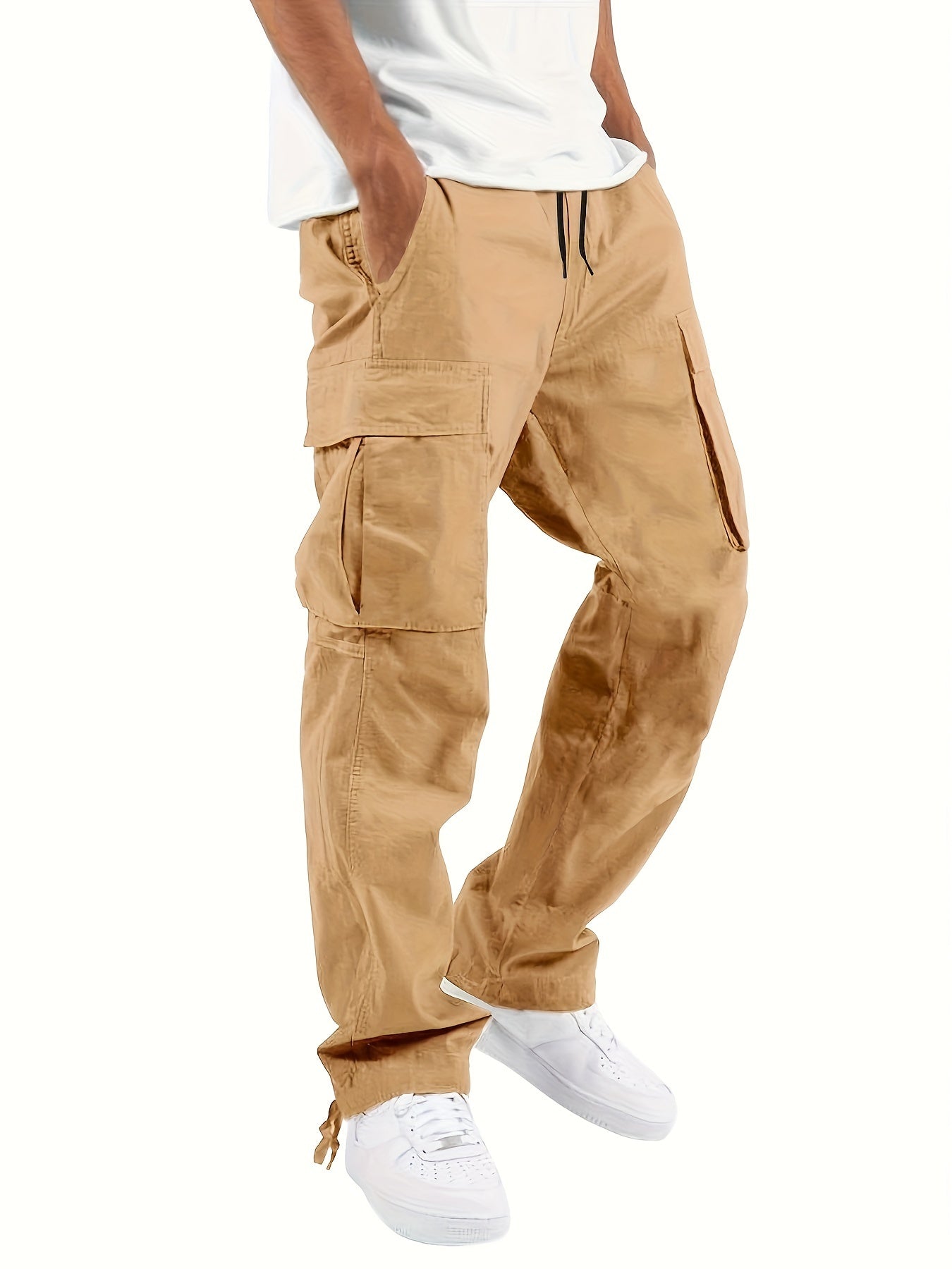 Magnus – Pantalones cargo anchos con bolsillos para hombres